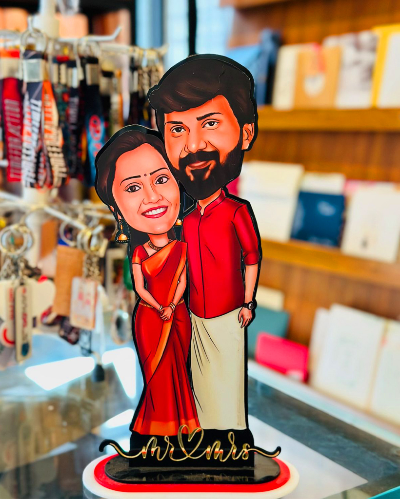 Personalized Couple Caricature Standee