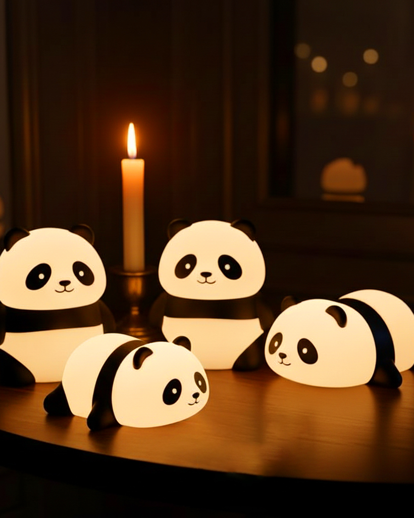 GlowPanda Squishy Silicone Night Light