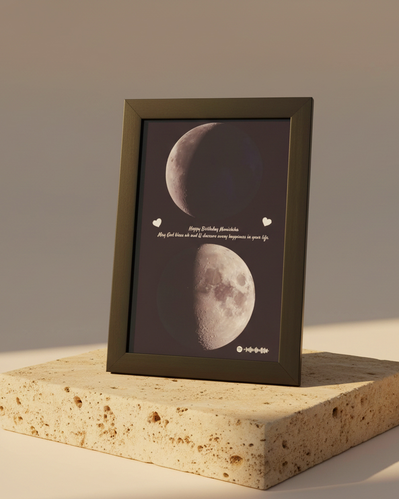 Custom Dual Moon Phase Art